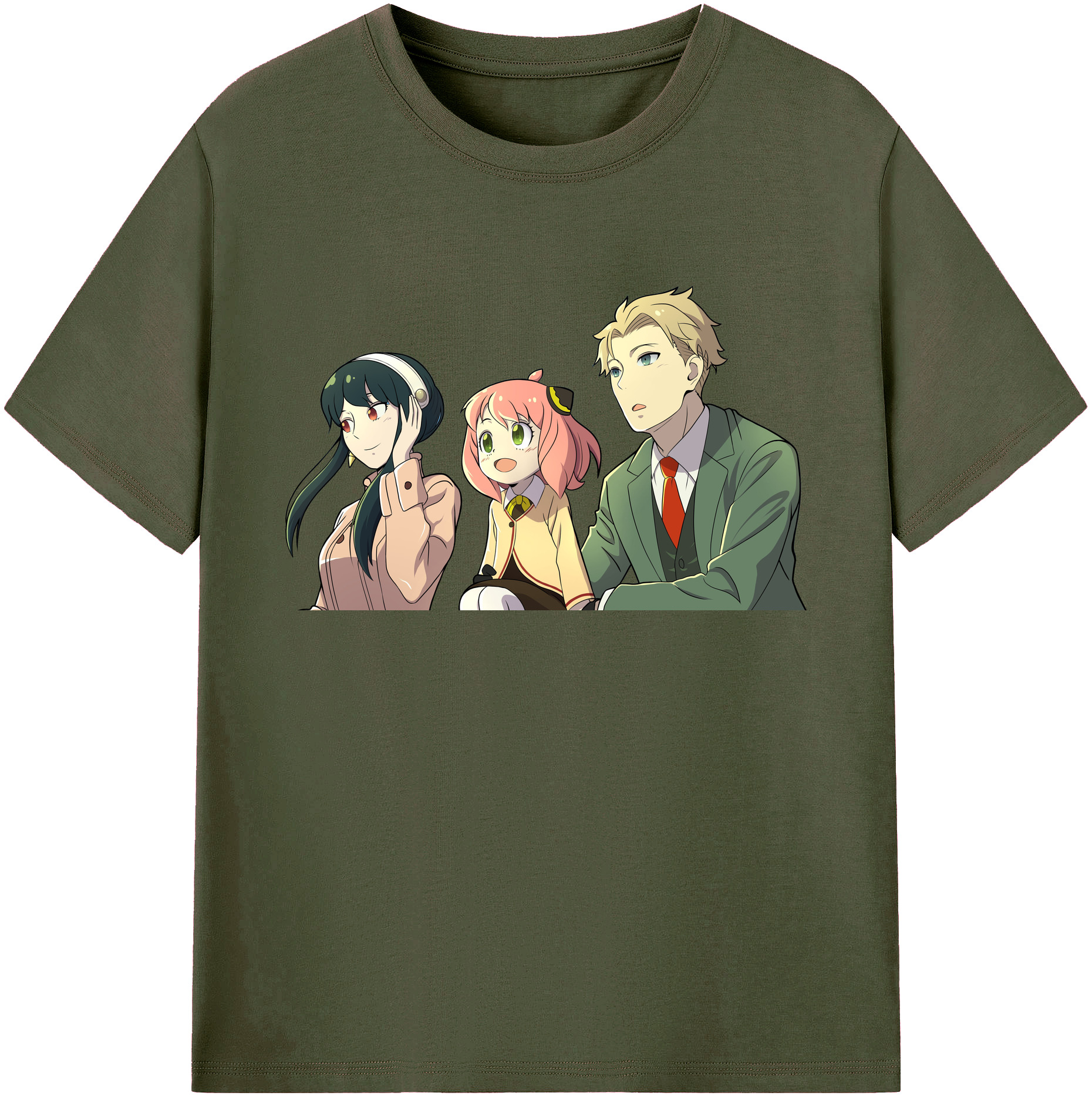 （画像用） SPY×FAMILY间谍家家酒 綿100％ メンズ半袖Tシャツ｜肌触りやわらか＆通気性